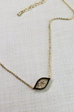 Load image into Gallery viewer, TINY Necklace - Gold Evil Eye - NC-824 CZ