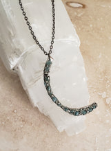 Load image into Gallery viewer, NECKLACE -  Silver crescent short necklace - NEC-1483