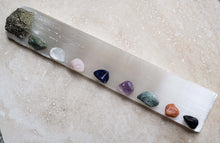 Load image into Gallery viewer, STONES - Crystal Incense Holder – Selenite with  Stones