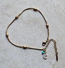 Load image into Gallery viewer, ANKLET - Gold Stainless steel with charms - ANK-209