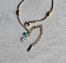 Load image into Gallery viewer, ANKLET - Gold Stainless steel with charms - ANK-209