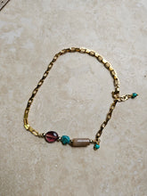 Load image into Gallery viewer, ANKLET - Gold stainless stell with mix stones  -  ANK-213