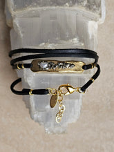 Load image into Gallery viewer, BRACELET -  Wrap leather bar bracelet  - BR-267