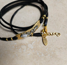 Load image into Gallery viewer, BRACELET -  Wrap leather bar bracelet  - BR-267