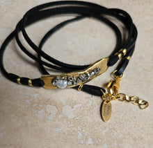 Load image into Gallery viewer, BRACELET -  Wrap leather bar bracelet  - BR-267