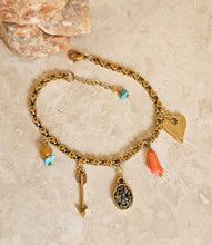 Load image into Gallery viewer, BRACELET - Stainless steel charms bracelet  with Stones -  BR-271