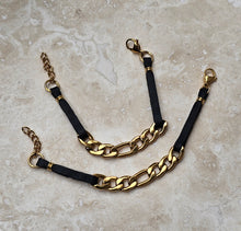 Load image into Gallery viewer, BRACELET  -  Stainless Stell and Leather - Style - BR-274