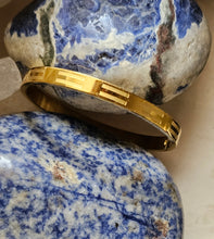 Load image into Gallery viewer, BRACELET - Stainless steel  Gold rigid  bracelet - BR-275