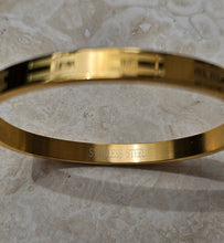 Load image into Gallery viewer, BRACELET - Stainless steel  Gold rigid  bracelet - BR-275
