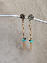 Load image into Gallery viewer, EARRING - Gold Plated Chain Earring   with Post - EAR-482