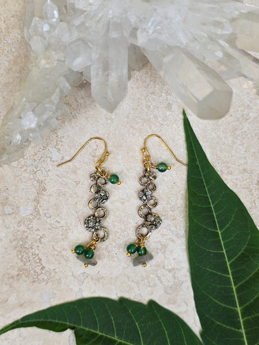 Earring - Wave Dangle  earring - EAR-491