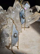 Load image into Gallery viewer, EARRING - Dangle Raw Kyanite stone earring -  EAR-493