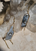 Load image into Gallery viewer, EARRING - Dangle Raw Kyanite stone earring -  EAR-493