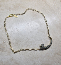 Load image into Gallery viewer, NECKLACE - Gold Brass Claw Necklace with Pyrite stones  -  NEC-1551 -