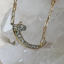 Load image into Gallery viewer, NECKLACE - Gold Brass Claw Necklace with Pyrite stones  -  NEC-1551 -