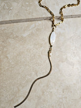Load image into Gallery viewer, NECKLACE -  "Y" Necklace Golg Stainless Steel short necklace - NEC-1563