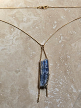 Load image into Gallery viewer, NECKLACE - Raw Kyanite stone Necklace  -  NEC-1564