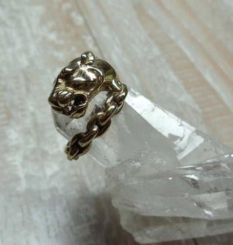 RING - Tiger face ring  -  R-1070