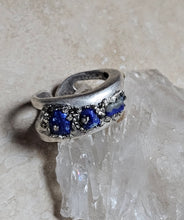 Load image into Gallery viewer, RING -  Silver ring with Lapis Lazuli and Pyrite stones  - R-1125