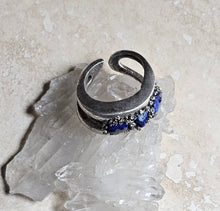 Load image into Gallery viewer, RING -  Silver ring with Lapis Lazuli and Pyrite stones  - R-1125