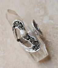 Load image into Gallery viewer, RING - Silver open textured ring - R-1149