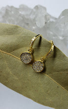 Load image into Gallery viewer, STUD - Sterling gold round earring - E-112 Sterling Gold